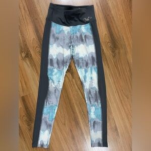 Justice Blue and Gray Tie-Dye Leggings